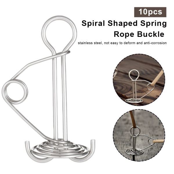 Rifugi 10 pz/set a forma di spirale primavera polpo ponte piolo corda durevole tenda da sole picchetti gancio bordo piolo campeggio escursionismo accessori