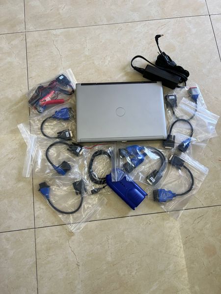Diesel-LKW-Diagnose-Scanner-Tool, robust, 125032, USB-Verbindung mit Laptop, D630-Kabel, kompletter Satz, 2 Jahre Garantie, RAM 4 G, Computer