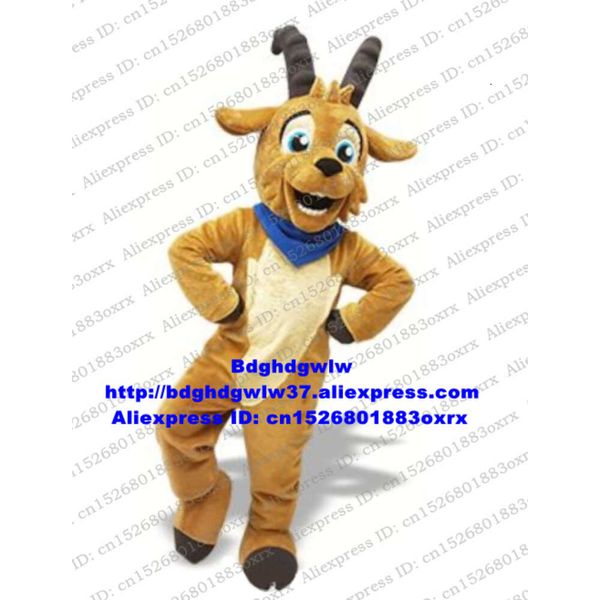 Costumi mascotte Marrone antilope gazzella capra costume mascotte adulto personaggio dei cartoni animati vestito vestito attività del club cerimonia di tappatura Zx2972