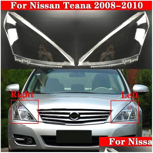 Outras luzes do carro Sistema de iluminação para Teana 2008-2010 Farol dianteiro Er Farol Abajur Lamper Head Lamp Luz Lente de vidro Shel Drop Otmf4