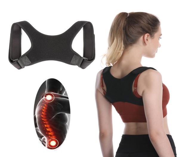 Bretelle per il corpo Supporti Supporto per la schiena regolabile Correttori di postura Cintura Spalla Sport Brace Sollievo dal dolore Posture Correttore Well7258468