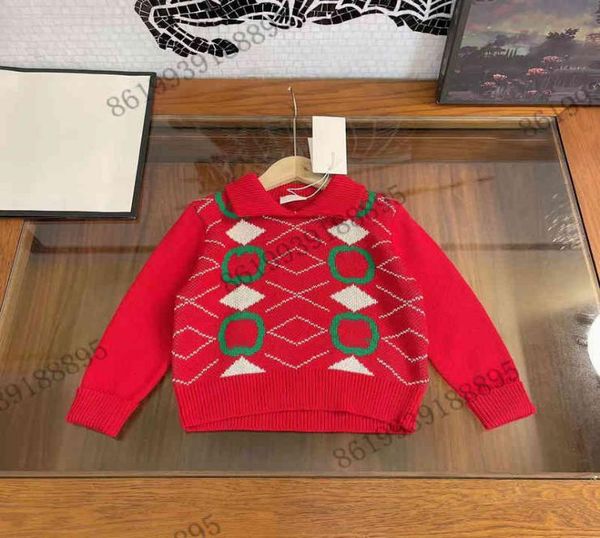 marchio deisgn Maglione lavorato a maglia di cashmere 2022SS Cappotto di design a righe Felpe con cappuccio per bambini in pile Maglioni firmati maglione invernale per ragazzo bambino 3989311