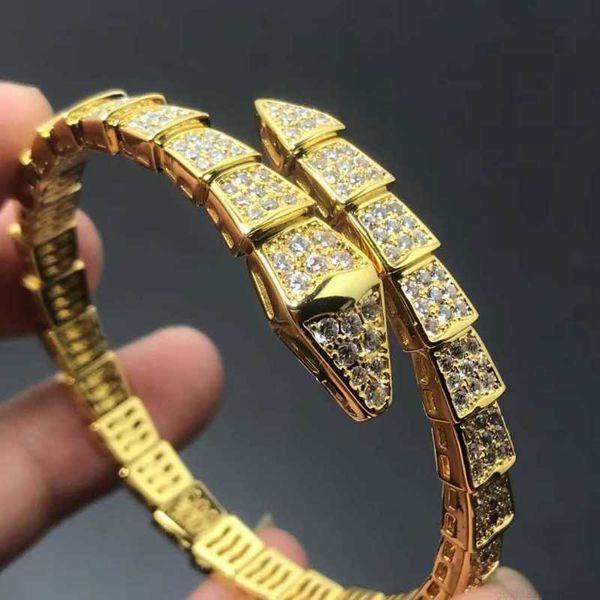 Tasarımcı Moda Tasarımcı Bileklik Tasarımcı Takı Kadın Rose Gold Platinum Snake Bilezik Altın Bileklik Lüks Takı Erkekler için Bilezik Bangles Kadınlar İçin Hediyeler