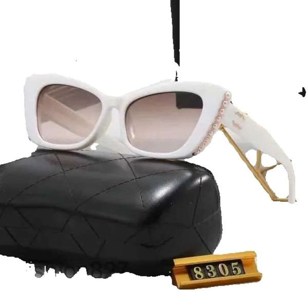 Designerbrille Schutzbrille Purity Cat Eye UV380 Alphabet Design Sonnenbrille Fahren Reisen Strand Tragen mit Originalverpackung 3U95W