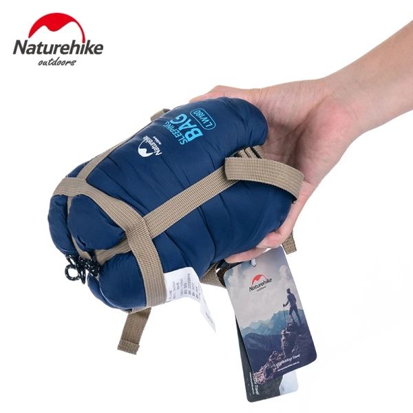 Engrenagem Naturehike Mini Saco de Dormir Tipo Envelope Portátil Ao Ar Livre Ultraleve Algodão Saco de Dormir Primavera Outono Acampamento Caminhadas