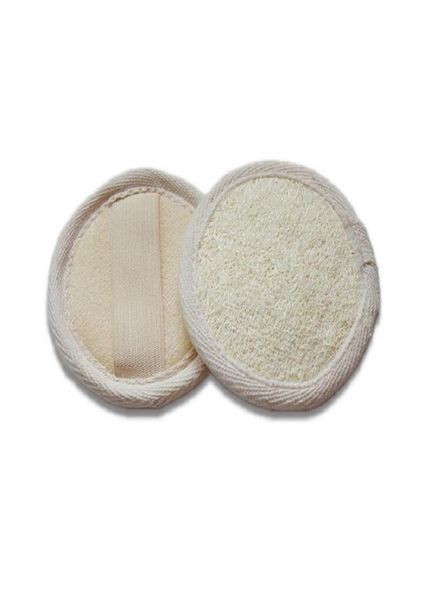 Tampone per la pulizia del viso in luffa naturale rotondo da 8 cm Spugna Luffa Rimuovi il trucco8438119