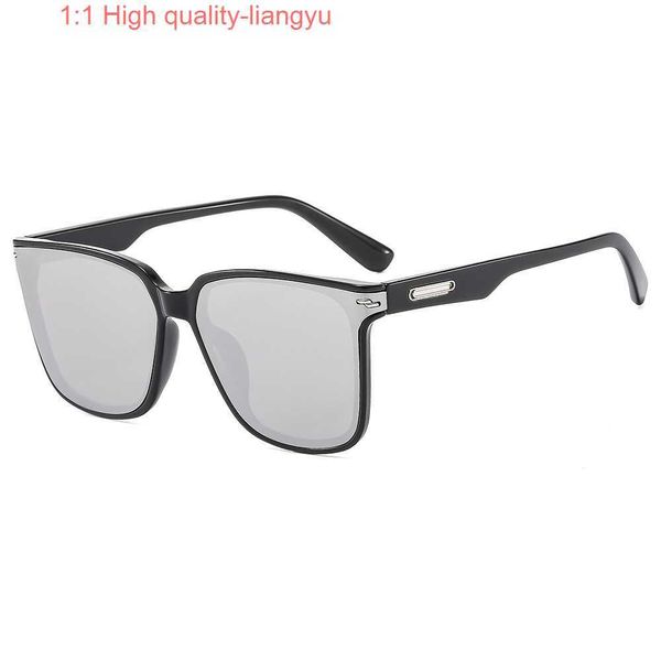 2024 Novos óculos de sol da moda GM Mi Nail com óculos de sol anti UV curvados de uma peça