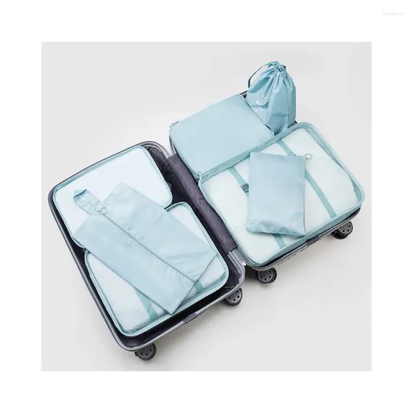 Depolama Çantaları Seyahat Çantası Seti Giyim Su Geçirmez İç Çamaşırı Bagaj Organizasyonu