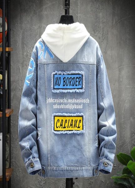 Moda 2022 Studenti delle scuole medie inferiori Autunno vestiti di lusso Giacca di jeans da uomo Ragazzo Adolescenti Giacche di jeans casual Cappotto5736754