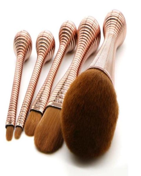 Hochwertige Weihnachtsgeschenke, Schönheitspinsel, 5-teiliges Set mit Box, Make-up-Pinsel, Foundation-Puderpinsel-Set2018029