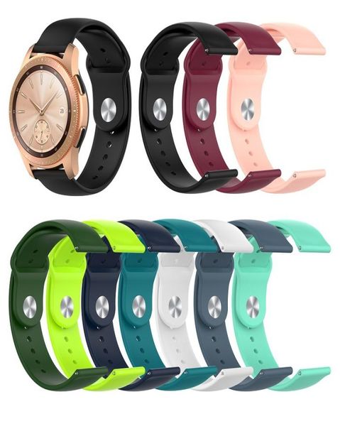 Cinturini in silicone 18mm 22mm 20mm per Samsung Galaxy watch 3 Active 2 S3 per Amazfit GTR Huawei GT Garmin Vivoactive 3 Xiaomi Wa3083070