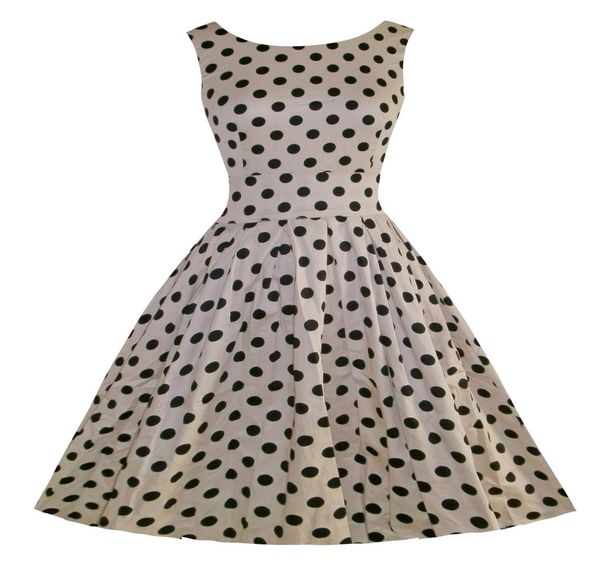 1940-е 50-е годы Одри в горошек расклешенные фигуристки покачивающиеся платья коктейльное вечернее платье винтажное платье FYV0291480444