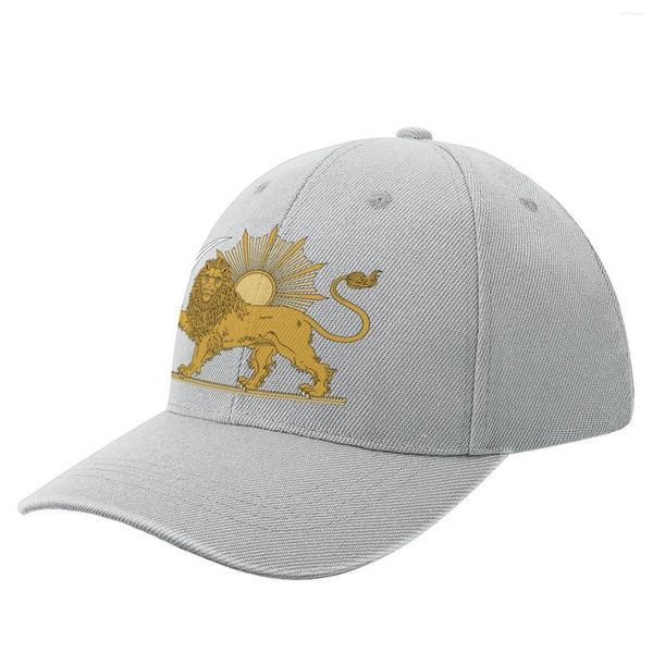 Bonés de bola leão e sol emblema persa boné de beisebol cosplay chapéus de caminhoneiro chapéu para crianças meninas homens