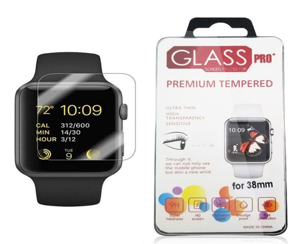 Für Apple Watch iWatch 02mm 25D 9H gehärtetes Glas Flim Case 44MM 38MM Displayschutzfolie LCD Hohe Qualität2795909