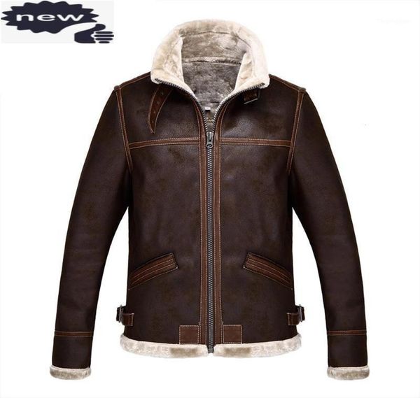 Men039s Pelz Faux Cosplay Männer Jacke Stehkragen Winter Fleece Futter Biker Mantel Kurze Pu Leder Männlichen Winddicht Mäntel Plus s4188302