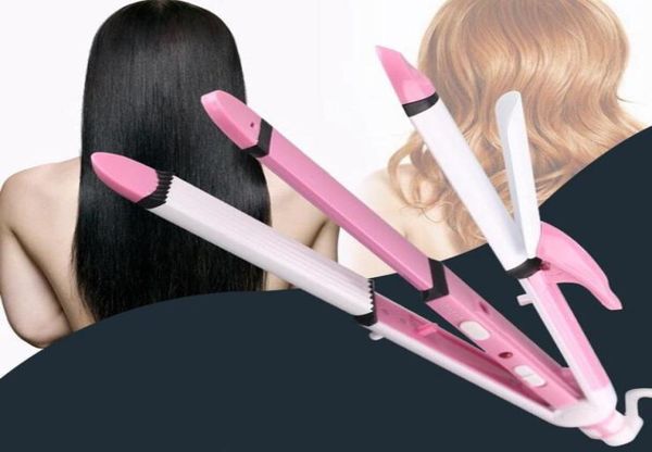 KEMEI Professional Mini 3 In 1 Multifunktions-Turmalin-Keramik-Haarglätter Wellblech-Lockenwickler Wave Flat Curling Iro2320920