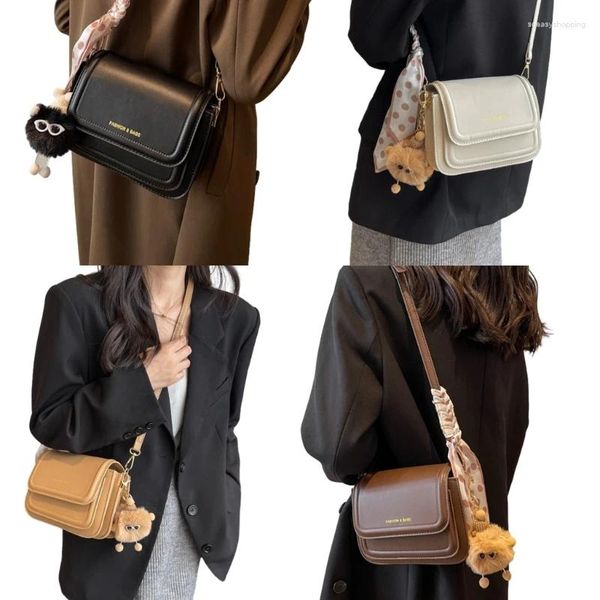 Bolsas de ombro Bolsa feminina elegante PU Crossbody Bolsa para uso diário