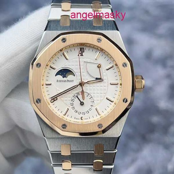 Relógio AP mais recente relógio de celebridades Epic Royal Oak Series 26168SR China Great Wall Limited 18K ouro rosa/aço de precisão relógio mecânico automático