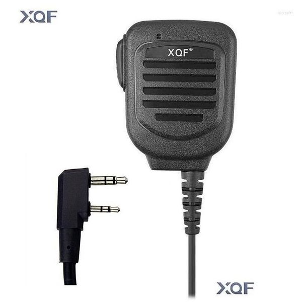 Walkie Talkie Xqf Microfone de mão Sm109 Shoder IP67 Microfone à prova d'água para Baofeng Uv-5R Uv-5Re Tk-370 Entrega de gota em dois sentidos Dhkwv Electro Otaiq