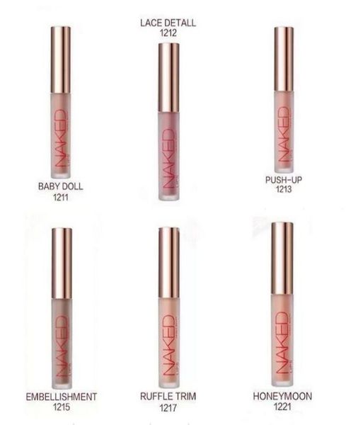 Heres B2uty Liquid Matte Lipstick Naked Lips Long Lasting Velvet 6 verschiedene Make-up-Farben Matte Lipgloss3845477