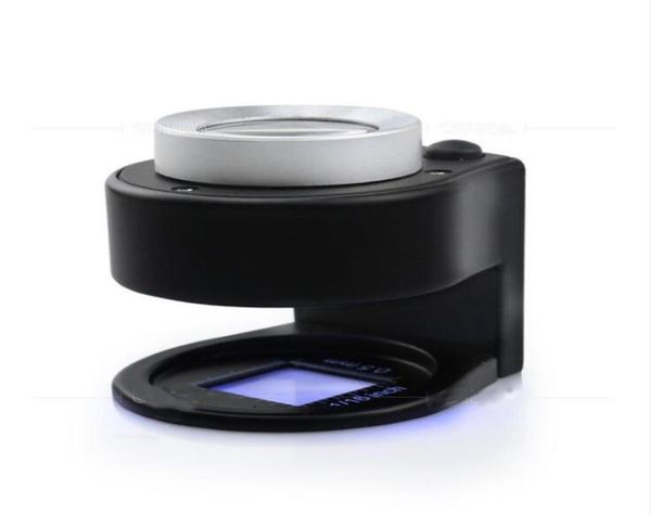 Microscópio 30x tipo assento dobrável, impressão de jóias, lupa de identificação, relógio, reparo com 3 led uv, verificação de notas, magnify4378766