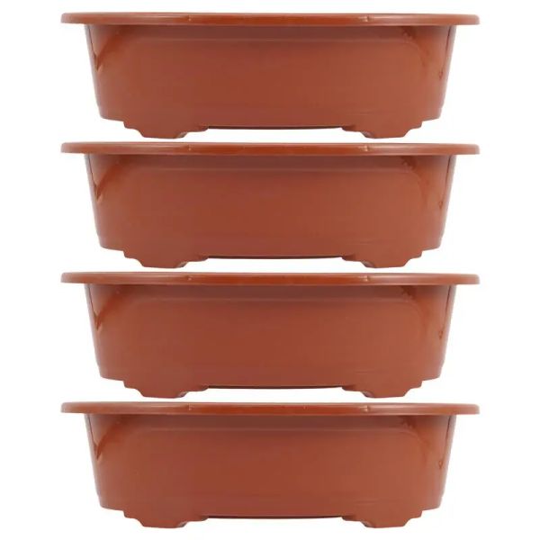 Plantadores 4 Pcs Potenciômetro Plantador Plantas Interior Vasos de Flores Interior Simples Plástico Bonsai Vasos Jardim Grande Casa