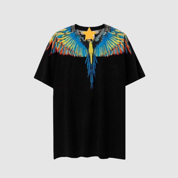 Marchio di moda mb Manica corta Marcelo Classic Phantom Wing T-shirt Colore Piuma Lightning Blade Coppia Mezza manica Maglietta Designer Camicia da uomo Maglietta Wing WA2N