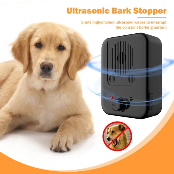 Dispositivo antilatido ultrassônico, equipamento de treinamento para cães, seguro, ajustável, recarregável, à prova d'água, dispositivo antilatido, suprimentos para animais de estimação