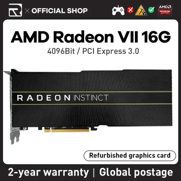 AMD Radeon JIESHUO VII 16 GB dedizierte Mining-Grafik-GPU 4096-Bit GDDR6X PCI-E 3.0 mi50 16g KAS und andere Computer-Desktops