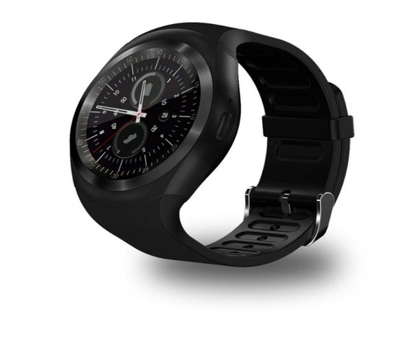 Bluetooth y1 relógios inteligentes reloj relógio android smartwatch chamada de telefone sim tf câmera sincronização para sony htc huawei xiaomi htc android p3248330