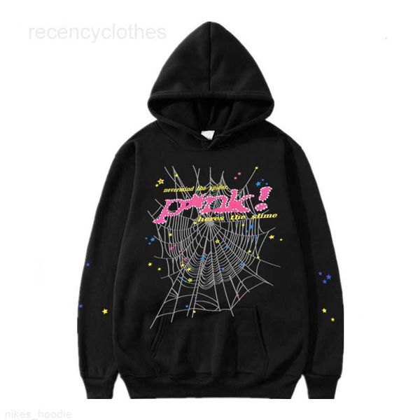 Mens Hoodie Hoodie Spder P NK Creative Universal Digital Print Sweater TKC9