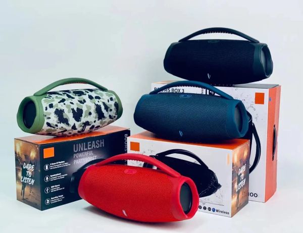 Boombox 3 Altoparlanti di alta qualità Altoparlante portatile wireless Bluetooth Bassi impermeabili Boombox 3 per uso domestico all'aperto Altoparlante con scatola