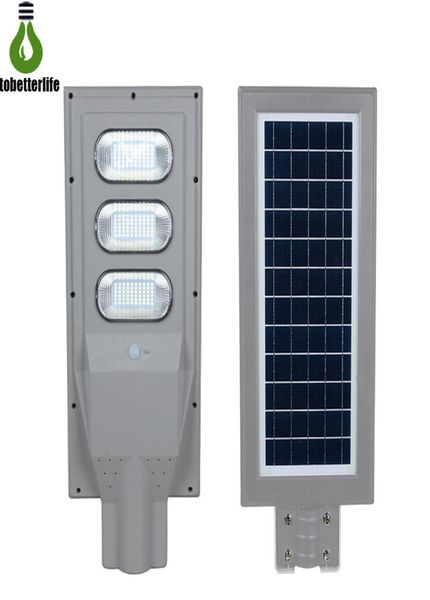 Lampada solare 30W 60W 90W Impermeabile IP65 Lampada da parete stradale PIR Sensore di movimento Illuminazione esterna di sicurezza per giardino stradale con palo6213012