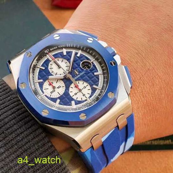 AP Мужские часы Женские часы Royal Oak Offshore Series Мужские автоматические механические часы для дайвинга Водонепроницаемые керамические стальные часы с резиновым ремешком Часы с дисплеем даты и времени