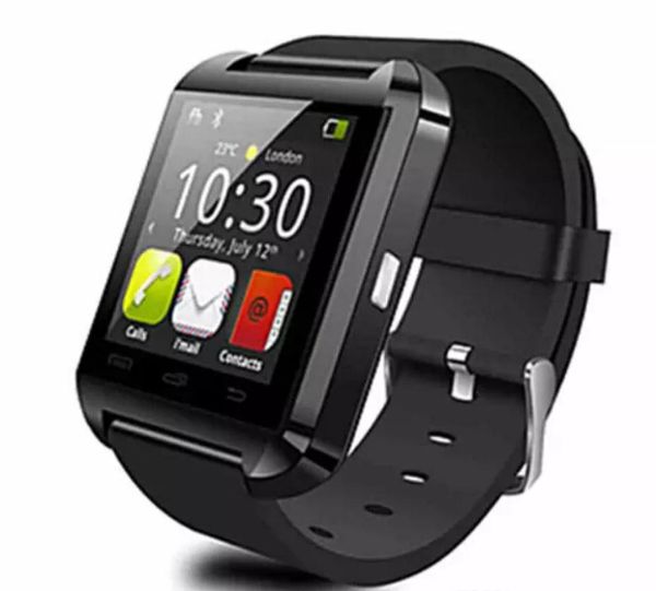 2017 Bluetooth Pphone USAGE U8 Smartwatch Sport Laufen Timing Armbanduhr verfügbar Englisch Chinesisch Rot Weiß Bl2588057