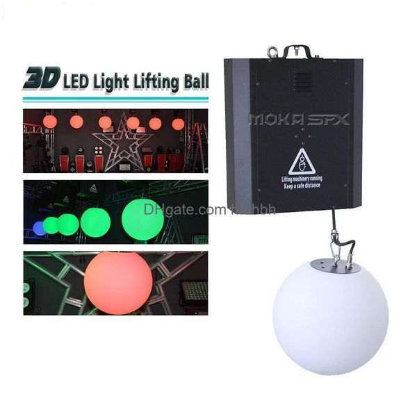 Effetti LED Rgb Colorf Tube Lift System Dmx Control Winch Lifting Ball Effect Light Decorazione interna Disco Bar Luci di consegna a goccia Dhv2S