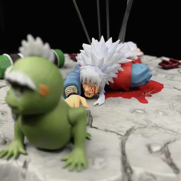 Anime mangá anime a morte de jiraiya gama sennin gk pvc figura de ação jogo estátua modelo colecionável crianças brinquedos boneca presentes 24329