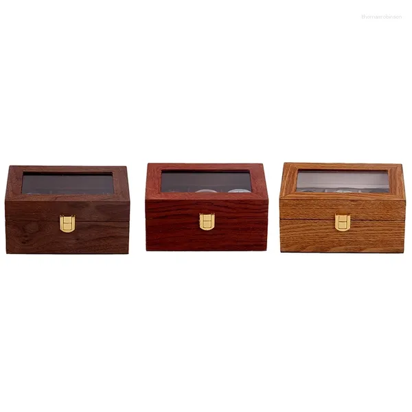 Scatole per orologi Scatole per espositori in legno Organizer Top Case in legno Conservazione di moda Imballaggio regalo Gioielli