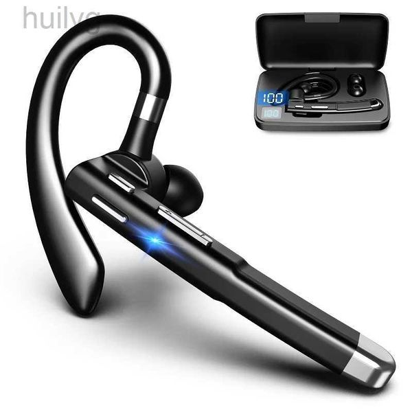 Handy-Kopfhörer Bluetooth 5.3 Kopfhörer Stereo-Freisprecheinrichtung, kabelloses Business-Headset mit Geräuschunterdrückung und HD-Mikrofon für alle Smartphones 240314