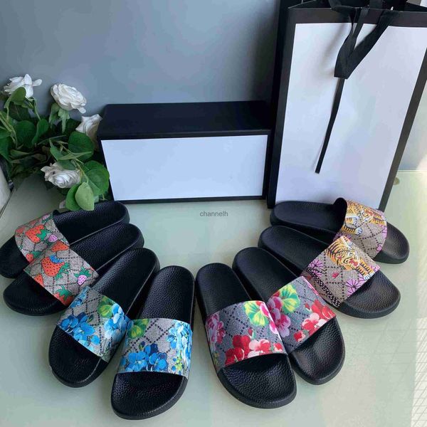 Casa sapatos de alta qualidade elegante tigres moda ics slides homens mulheres sapatos tigre gato design verão huaraches casa flip flops 011 2 240314