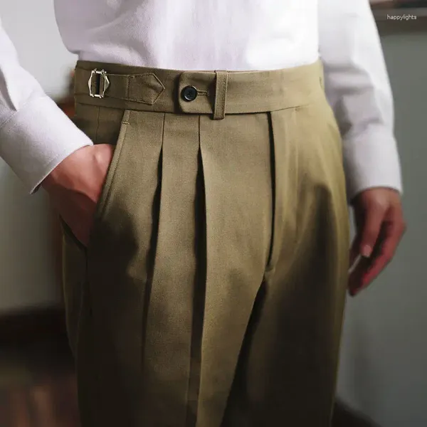 Männer Anzüge 2024 Männer Frühling Herbst Solide Business Casual Anzug Hosen Formale Tragen Büro Hosen Männlichen Lange Gerade I288