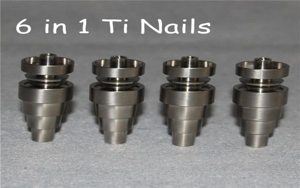 Универсальный титановый гвоздь без купола 6 в 1 10 мм 14 мм 18 мм мужской женский двойной функции GR2 Ti гвозди Ash Dab Rigs6156440