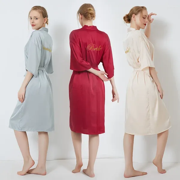 Damen-Nachtwäsche, Midi-Robe, Nachthemd, Braut-Nachthemd, V-Ausschnitt, lässige Heimkleidung, draußen, Strickjacke, Bademantel-Kleid