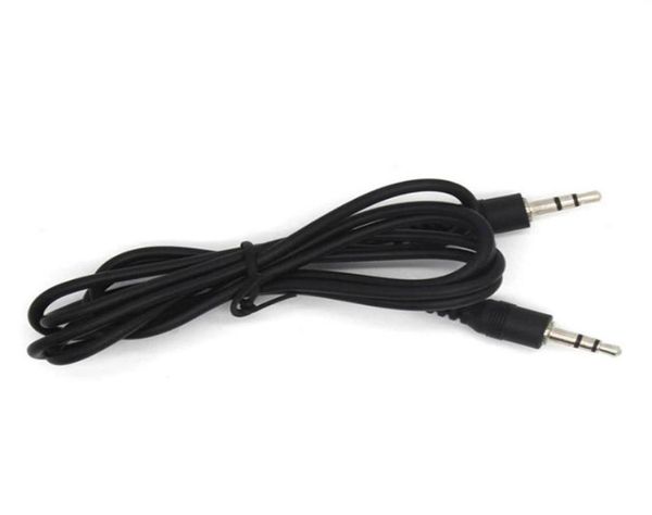 Schwarze 35-mm-versilberte Anschlüsse, Stecker auf Stecker, AUX-Audiokabel für Lautsprecher, Telefon, Kopfhörer, MP3, MP4, DVD, CD, ecta37a081661053