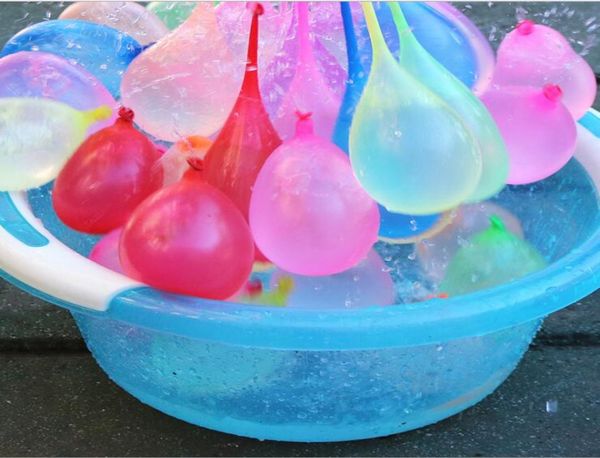 Açık su balon oyuncak 111pcsset çocuklar su eğlenceli balon çocukları yaz plajı su serpme topları aracı smash ball7656191