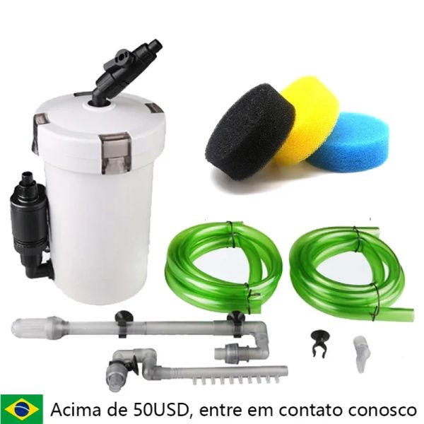 Acessórios 110240V SunSun Tank Filtro externo HW602B/HW602B Mini Filtro de câmbio externo de aquário.SUNSUN HW602 HW603B/HW603B/HW603