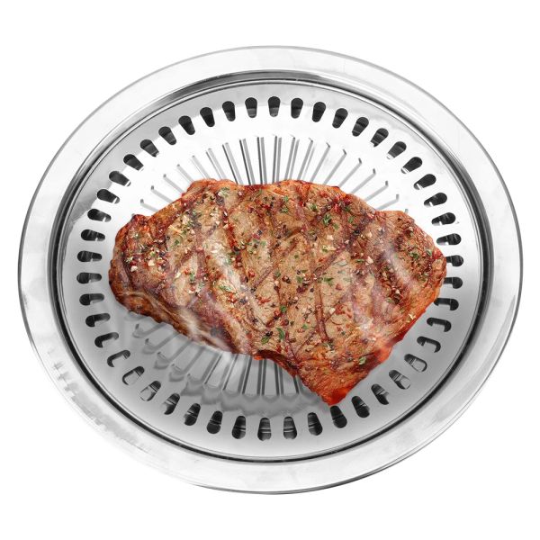 Utensili per barbecue coreano senza fumo piano cottura antiaderente barbecue grill a gas padella per utensili da cucina per interni ed esterni strumento per barbecue