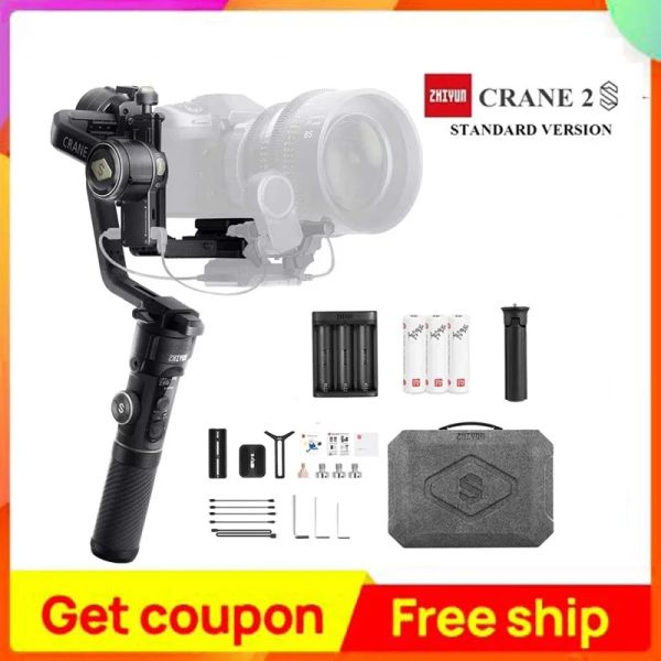 Köpfe Zhiyun Crane 2S 3AXIS Handheld Gimbal Stabilisator Bluetooth 5.0 für Canon für Sony Nikon DSLR Camera Crane2s für Ronin S
