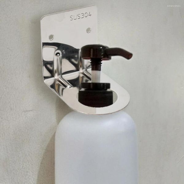 Set di accessori da bagno Accessori di alta qualità di marca Portabottiglie da doccia Rack Antiruggine Argento/Nero Acciaio inossidabile 1 pezzo Organizer