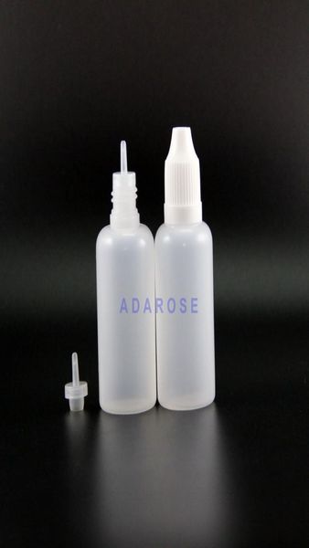 100 Stück 30 ml LDPE PE-Kunststoff-Tropfflaschen mit kindersicheren Verschlüssen und Spitzen, langen Nippeln, zusammendrückbar7360855